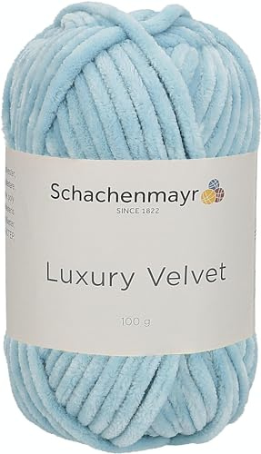 Schachenmayr Luxury Velvet, 9807592-00053, Farbe: Baby Blue, 100g, Handstrickgarne