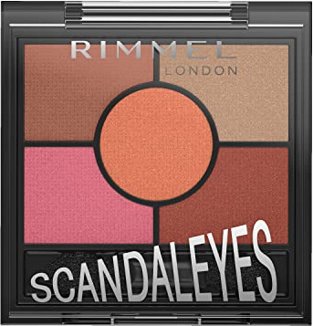 Rimmel London Scandaleyes 5 Pan Eyeshadow Palette, Burgundy Pink