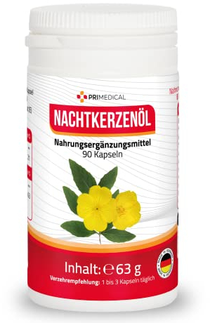 NACHTKERZENÖL KAPSELN hochdosiert mit 1500 mg je Tagesdosis mit VITAMIN E Primedical 3-Monats-Pack 1 x 90 Kapseln
