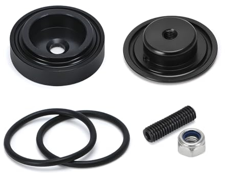 JNNJ Kit Di Eliminazione Del Tergicristallo Posteriore Dell'auto, Blocco Braccio Tergicristallo Posteriore Auto, Veicolo in Lega Di Alluminio Tergicristallo Posteriore Cancellare Plug Cover(Nero)