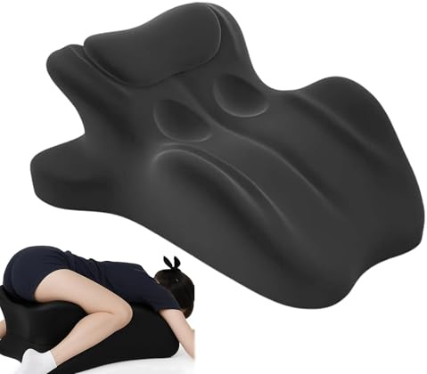GUUZETU Arcova Sweet Spot Pillow - 27 ° Angle Position Parfaite, Chiro Monk Couples Oreiller, Couples Posiètes Posièmes Poutenir Les oreillers, Memory Moard Coshion pour l'intimité (Black)