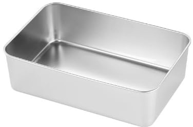 WIYETY 2 moldes de acero inoxidable para panadería de acero inoxidable: rectangulares para pan tostado, molde para hornear, apto para lavavajillas, molde para pan, tortas y tostadas (33 x 15 x 6,5 cm)