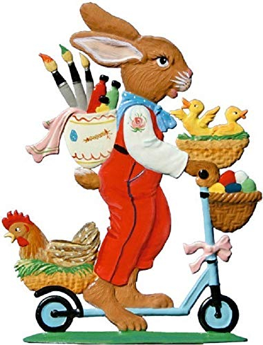 Wilhelm Schweizer Zinnfigur Hase mit Roller - Jahreshase 2001