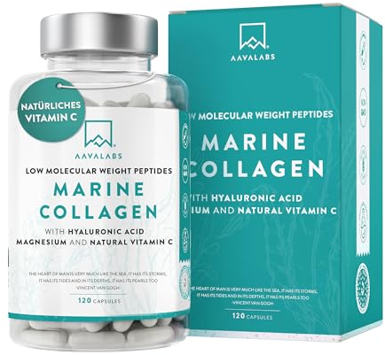 Collagene Marin Acide Hyaluronique et Magnesium | 1452 mg - Complement Alimentaire Peau Collagene et Acide Hyaluronique Pur au Peptide de Collagene - Collagène Marin Hydrolysé sans OGM - 120 Gélules