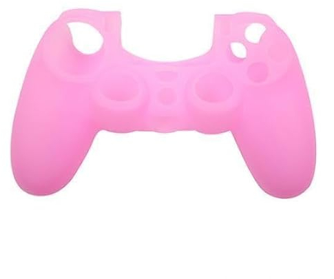 CABLEPELADO Cubierta de Silicona para Mando PS4, Funda Protectora Suave Silicona Compatible con PS4, (Rosa)