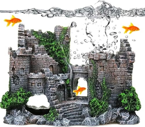Aquatic Planet Castle Ruins Aquarium Ornament Fish Tank Decoration