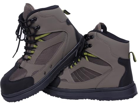 Raprance Herren-Angelstiefel mit Gummi-Stollen-Außensohle für das Fliegenfischen,EU 42