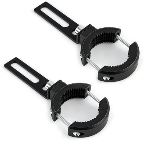 Universell strålkastarhållare 2 stycken, fäste utan borrning för LED-ljus, ljuslist, rör 20–38 mm