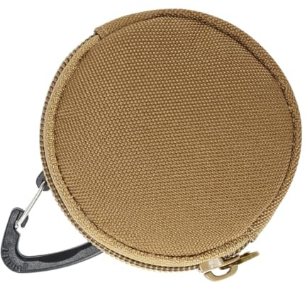 JUMPLAWN Petite Pochette à Monnaie et Mousqueton Pratique en Nylon avec Fermeture Éclair Robuste Design Compact et Portable pour Voyage et Usage Quotidien