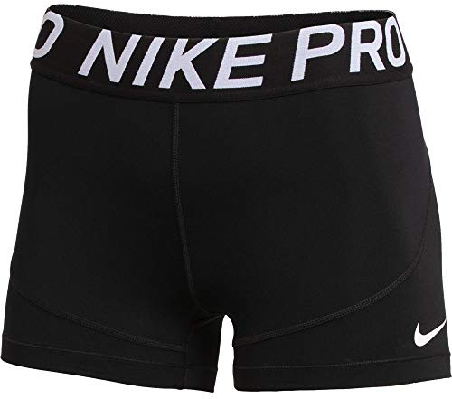 Nike Womens Pro 3 Inch Compression Shorts (Black, Medium)