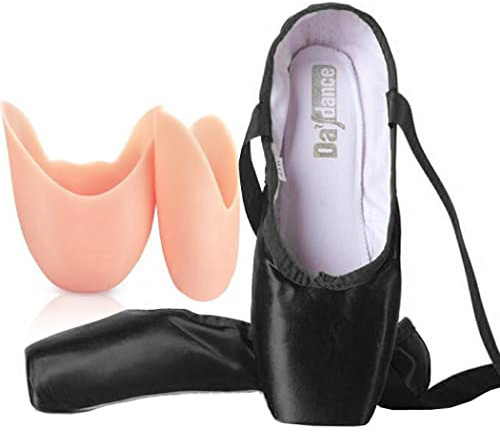 ZESLIV Chaussures de ballet pour filles, enfants, femmes, en satin, chaussures de danse, chaussons de ballet