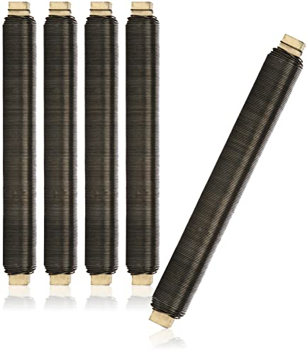 com-four® 6X Blumenwickeldraht-Set - Bindedraht auf Holzstab gewickelt - Metalldraht zum Basteln - Basteldraht 600g (6 Stück - braun)