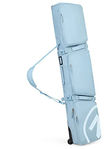 Multifunktions-Snowboardtasche mit Rad, tragbare, gepolsterte Skitasche mit großem Fassungsvermögen, Nass- und Trockentrennung, Reise, Klettern, Campingtasche, DREI unab