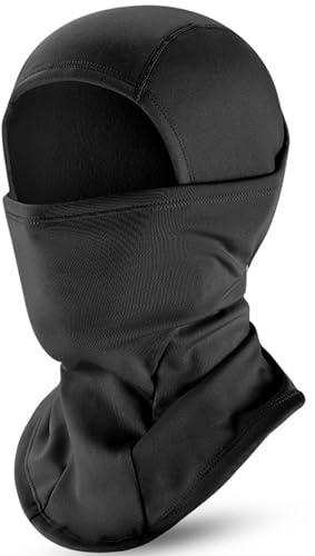 Sturmhauben Gesichtshaube Skimaske Motorradmaske, Motorrad Fahren Winddicht Warm Gesichtshaube Einheitsgröße Herren, Anti-Staub Atmungsaktiv, Winddicht Warm,Motorradfahren (Schwarz)