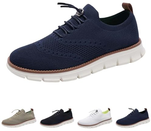riou Zapatos Wearbreeze for Hombre, Zapatos Ortopédicos Urbanos Ultra Cómodos, Breeze Urban Zapatos Hombre, Zapatos Casuales de Malla Transpirable for Caminar
