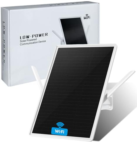 LCLCTEK® Ripetitore WiFi Amplificatore WiFi batteria solare per esterni,Ripetitore di portata Wi-Fi 100-metri,Access point wireless 2.4 GHz Wi-fi 300 Mbit/s,Ideale per grandi spazi remoti (16in)