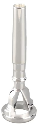 Fockety Entraîneur D'embouchure D'exercice de Bouche de Trompette, Entraîneur de Force de Bouche plaqué Argent pour les Joueurs D'instruments en Laiton, Placage de Cuivre et D'argent 1 Pièce
