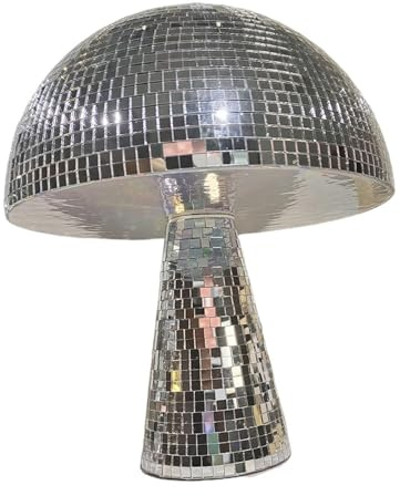 Discokulor svampformad diskokula för heminredning, festdekoration, spegelform, bröllopsdekoration (23 x 18 cm 9 tum)
