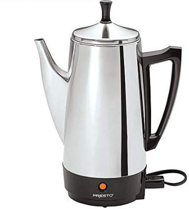 Presto 02811 12-Cup Stainless Steel Coffee Maker with 1 Year Extended Warranty