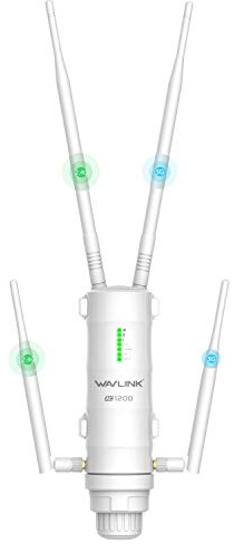 WAVLINK-WN572HG3-AC1200 2.4+5GHz 1200Mbps Outdoor WLAN Access Point/Repeater/Router/WiFi Extender mit PoE und 4 Antennen (Wireless Bridge/CPE/WISP)