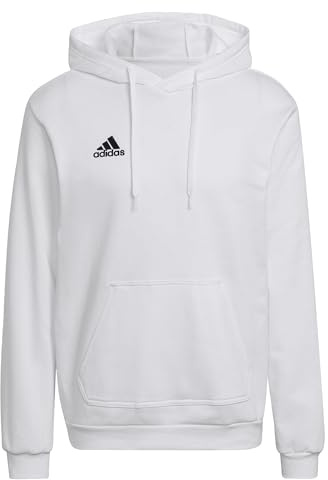 adidas Homme Entrada 22 Sweat Hoodie, White / Black, L Long
