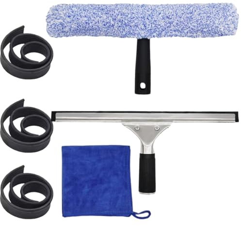 SWISSPACK WINDOW CLEANING KIT-1 (Black Stainless Steel) Professional Window Cleaning Combo