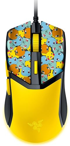 Razer Cobra Pokémon Edition - Lätt trådbunden spelmus - 8500 DPI-sensor - 58 g - optiska musbrytare 3:e generationen - Chroma-belysning med gradient underglöd - Speedflex-kabel | Pokémon Kanto