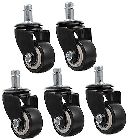 FOYTOKI 5pcs Computer Chair Casters Kit Directional Caster Wheels for Office Chair Accessories
