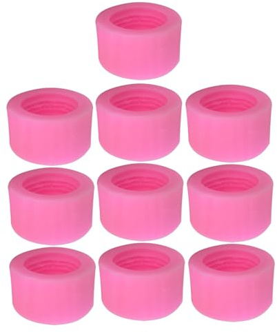 TOPBATHY 10 Piezas Molde de fondant de macarrón molde de macarrones de silicona navideños de silicona muffins gel de sílice rosa