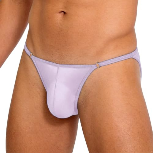 Jydiazi Herr bikini sträng hipster micro G string string string trosor liv kalsonger män hipster simkläder slip Ouvert wetlook rave, Lavendel, one size
