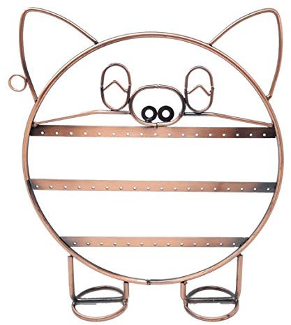 R&F srls Espositore Maiale Orecchini Rame bigiotteria portaorecchini Bijoux