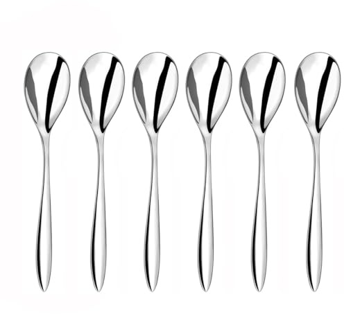 COUZON - Cuillère à café - Lot de 6 - Epsilon - Acier inoxydable 18/10, Finition Miroir, Epaisseur 2 mm, Longueur 137 mm - Inox