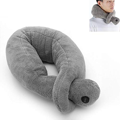 Neck massage pillow, 2 massage modes Travel Pillow Vibrating massage therapy cushion relax muscles relieve stress