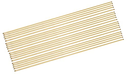 XNJIHWA 20Pcs Brass Welding Rods 1.6mm x 240mm Brass Welding Round Brazing Rods Soldering Rods Wires Sticks Low Melting for Repair Welding Brazing
