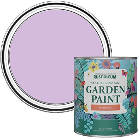 Rust-Oleum Purple Mould-Resistant Garden Paint In Satin Finish - Violet Macaroon 750ml