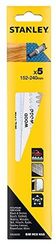 Stanley Assortiment de 5 lames scie sabre 152-240mm STA28205-XJ