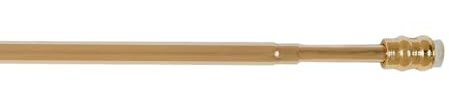CINTACOR | Barre de Vitrage Extensible DUO, Tringle à Rideaux sans Percage, Tringle Telescopique Rideau Fenêtre, Installation Facile avec Pression ou Crochets | Diamètre 9mm | 1 unité | Doré, 50-80cm