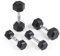 LIONSCOOL Geruchsfreie PVC-ummantelte Hexagon-Hanteln (Kombi-Set: 2,5 + 5 KG)