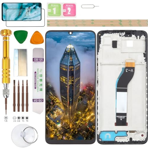 Gadget Troops Conjunto de pantalla LCD para Xiaomi Redmi 13C 4G/5G 23108RN04Y, 23124RN87G POCO M6 2404APC5FG / C65 2310FPCA4G
