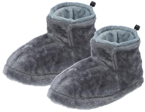 Botas calentadas para Hombres Mujeres, Zapatillas de calefacción eléctrica con Control de Temperatura de 5 Niveles y Bolsillo de batería portátil para la Oficina en casa Uso de