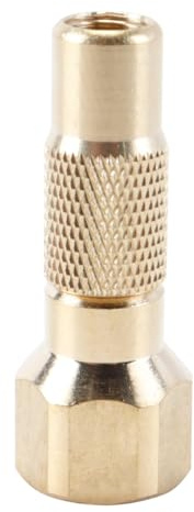 Hoite Conector hembra Schrader a hembra NPT de 1/4, bomba compresora de inflado de neumáticos, accesorios de conexión de larga duración para coche, bicicleta y motocicleta.