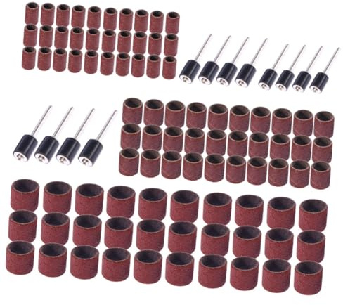 Veemoon 102pièces Tambour De Ponçage Avec Manchon De Bande Pour Perceuse à Clous Ensemble De Bandes Pour Ponçage