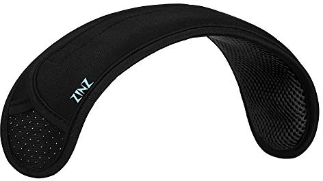 ZINZ Epaulette de Rechange Coussin Protecteur Confortable et Doux pour Sacs - Long (Noir)