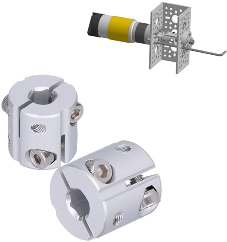 Accoppiatore Albero Flessibile, Giunto Esagonale in Lega Alluminio ad Alta Resistenza con Foro 8-12mm per Serraggio Motori Stepper CNC e Parti Fisse per Applicazioni Industriali