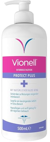 Vionell Intimwaschlotion Frauen Antibakteriell Protect Plus, Intimreiniger Mit Neemöl & Teebaumöl, Für Die Tägliche Intimhygiene, Sanfte Reinigung & Schutz Vor Gerüchen,