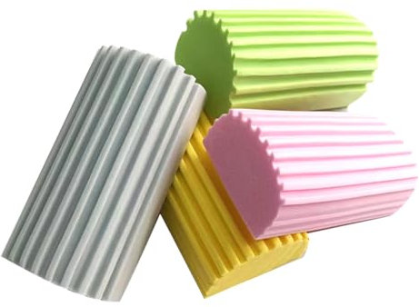 4 Stück Staubschwamm,Dump Duster,Schwamm Scrub Sponge,Damp Dust Clean Putzschwamm,Staub Cleaning Staubschwämme,Cleaner Feuchter Schwämme Staubreinigungsbürste Antibakterielle Staubreinigungsschwamm