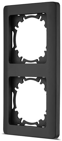 REV Série d'interrupteurs Nova - Cadre double pour prises, interrupteurs et autres inserts, anthracite