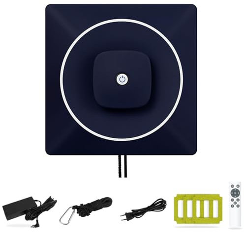 Equipo de Limpieza de Ventanas, Robot limpiacristales con Doble pulverizador de Agua, Limpieza automática, tecnología de detección de Bordes, Control Remoto, Aspirador automático p