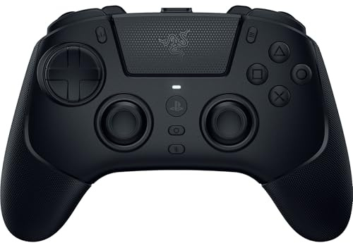 Razer Raiju V3 Pro - Mando inalámbrico e-sports para PlayStation 5 y PC - 4 botones extraíbles y 2 garras de agarre - sticks analógicos TMR - Pro HyperTrigger - Botones Mecha-Táctiles | Negro