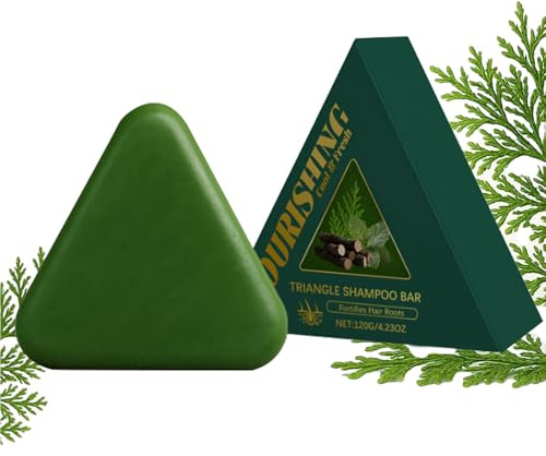 Shampoing Solide Nature Triangle, Shampoing Solide Naturel À Base De p-lantes, Soin Capillaire Doux Et Nourrissant, Apaise Et Renforce Les Cheveux Pour Femmes Et Hommes